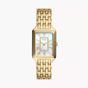 Raquel Three-Hand Date Gold-Tone Stainless Steel Watch