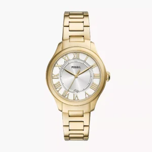 Gilmore Three-Hand Date Gold-Tone Stainless Steel Watch