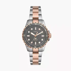 Fossil Blue Dive Three-Hand Two-Tone Stainless Steel Watch